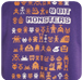 Bit Monsters Garment Printing Design